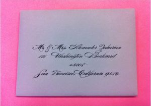 Wedding Invitation Addressing Service San Francisco Envelope Addressing Service Wedding