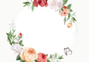 Wedding Invitation Blank Template High Resolution Floral Design Wedding Invitation Mockup Royalty Free