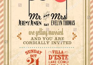Wedding Invitation Card Template Vector/illustration Vintage Wedding Invitation Card Template