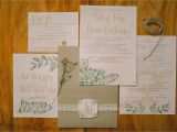 Wedding Invitation Cebu Watercolor and Calligraphy Wedding Invitation Desi with