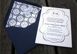 Wedding Invitation Designs Nautical Monogram Wedding Invitations Nautical Wedding Invitations