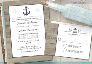 Wedding Invitation Designs Nautical Nautical Wedding Invitation Printable Wedding by