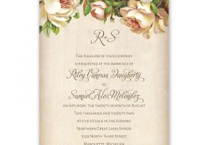Wedding Invitation Designs Old Rose Antique Rose Invitation with Free Response Postcard Ann