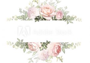 Wedding Invitation Designs Old Rose Vintage Card Watercolor Wedding Invitation Design with