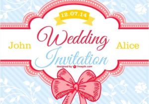 Wedding Invitation Designs Vector Decorative Floral Wedding Card Vector Free Download