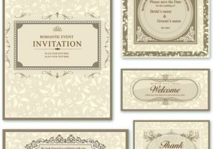 Wedding Invitation Designs Vector Free Elegant Wedding Invitation Card Design Vector 01