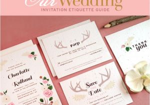 Wedding Invitation Edicate Wedding Invitations Etiquette Guide Blog Botanical