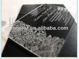 Wedding Invitation Engraved On Glass Unique Engraved Flower Engraved Invitation Card Glass for