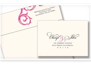 Wedding Invitation Envelope Address Template Addressing Wedding Rsvp Envelopes Coordinating Return and