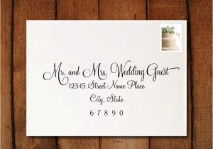 Wedding Invitation Envelope Address Template Wedding Invitation Calligraphy Digital Address formatting