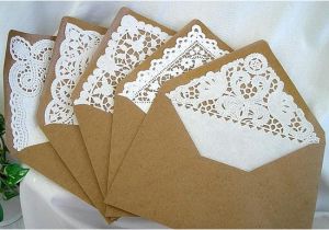 Wedding Invitation Envelope Setup Items Similar to Rustic Lace Wedding Invitation Envelope