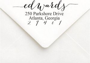 Wedding Invitation Envelope Setup Return Address Stamp Rubber Address Stamp Rsvp Card