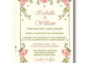 Wedding Invitation format Hd Simple Cheap Wedding Invitations with Flowers Rustic and