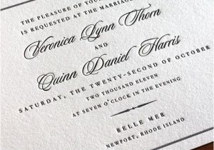 Wedding Invitation Language formal Wedding Invitation Wording formal Pt 3 Letterpress