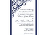 Wedding Invitation Layout Navy Blue Brooklyn Wedding Invitation Navy Blue Wedding Template Shop