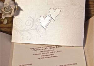 Wedding Invitation Layout Uk Sparkling Hearts Wedding Invitation Gallery