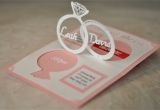 Wedding Invitation Linked Rings Pop Up Card Template Wedding Invitation Linked Rings Pop Up Card Template