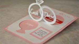 Wedding Invitation Linked Rings Pop Up Card Template Wedding Invitation Linked Rings Pop Up Card Template