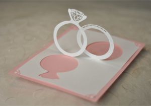 Wedding Invitation Linked Rings Pop Up Card Template Wedding Invitation Pop Up Card Linked Rings Creative