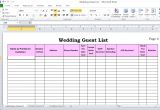 Wedding Invitation List Template Excel Wedding Guest List In Excel Need to Use This or something