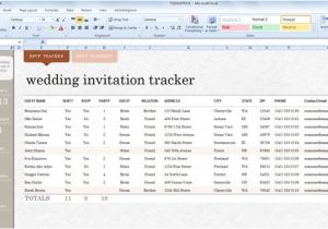 Wedding Invitation List Template Excel Wedding Invite List Template for Excel 2013
