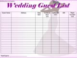 Wedding Invitation List Template Wedding Guest List Template I Would Make Just A Few More
