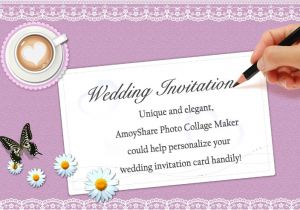 Wedding Invitation Maker with Photo How to Create Wedding Invitation Card with Amoyshare Pcm