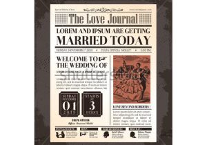 Wedding Invitation Newspaper Template 20 Old Newspaper Templates Psd Jpg Free Premium