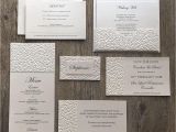 Wedding Invitation Package Deals Eternity Ivory Pebbles Wedding Invitations White
