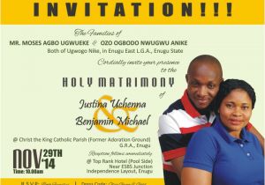 Wedding Invitation Samples Nigeria Wedding Invitation Romance Nigeria