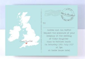 Wedding Invitation Samples Uk Uk Map Wedding Invitation by Paper and Inc