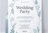 Wedding Invitation Template Ai Free 16 Wedding Party Invitation Designs Examples In