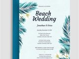 Wedding Invitation Template Beach 16 Beach Wedding Invitations Psd Ai Design Trends