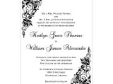 Wedding Invitation Template Black and White Gianna Wedding Invitation Black White Wedding Template Shop