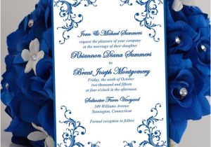 Wedding Invitation Template Blue Printable Wedding Invitation Template Horizon Blue
