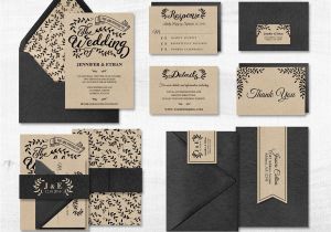 Wedding Invitation Template Bundle Printable Wedding Invitation Bundle Editable Wedding