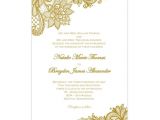 Wedding Invitation Template Buy Gold Vintage Lace Wedding Invitations Diy Printable