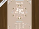 Wedding Invitation Template Calendar 20 Wedding Calendar Psd Vector Eps Download