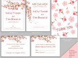 Wedding Invitation Template Cherry Blossom Elegant Wedding Invitations Cherry Blossom Wedding