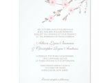 Wedding Invitation Template Cherry Blossom Stylish Pink Cherry Blossoms Wedding Invitation Zazzle Com
