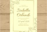 Wedding Invitation Template Commercial Use Elegant Wedding Invitation Card Template Vector Free