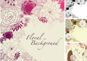 Wedding Invitation Template Commercial Use Items Similar to 4 Floral Template Designs Clipart and