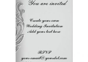 Wedding Invitation Template Creator Create Your Own Wedding Invitation Zazzle