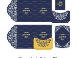 Wedding Invitation Template Cricut Set Of Tri Fold 5×7 Wedding Invitation Pocket Envelope 2 Card