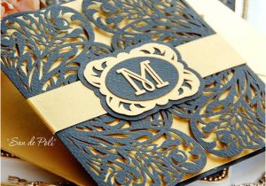 Wedding Invitation Template Cricut Wedding Stationery Invitation Art Deco Nouveau Pattern Card