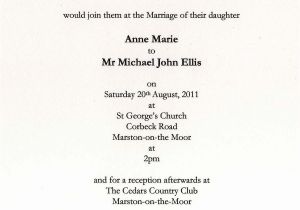 Wedding Invitation Template Deceased Parent Wedding Invitation Wording No Parents