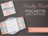 Wedding Invitation Template Diy Free Wedding Invitation Printable Peachy Keen Pouchette