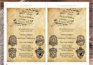 Wedding Invitation Template Docx Beautiful Harry Potter Wedding Invitation Templates Ideas