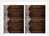 Wedding Invitation Template Docx Tvw068 Dark Wood and Lace Rustic Wedding Invitation Template