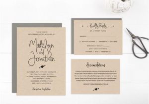 Wedding Invitation Template Editor Wedding Invitation Template Printable Editable Text and